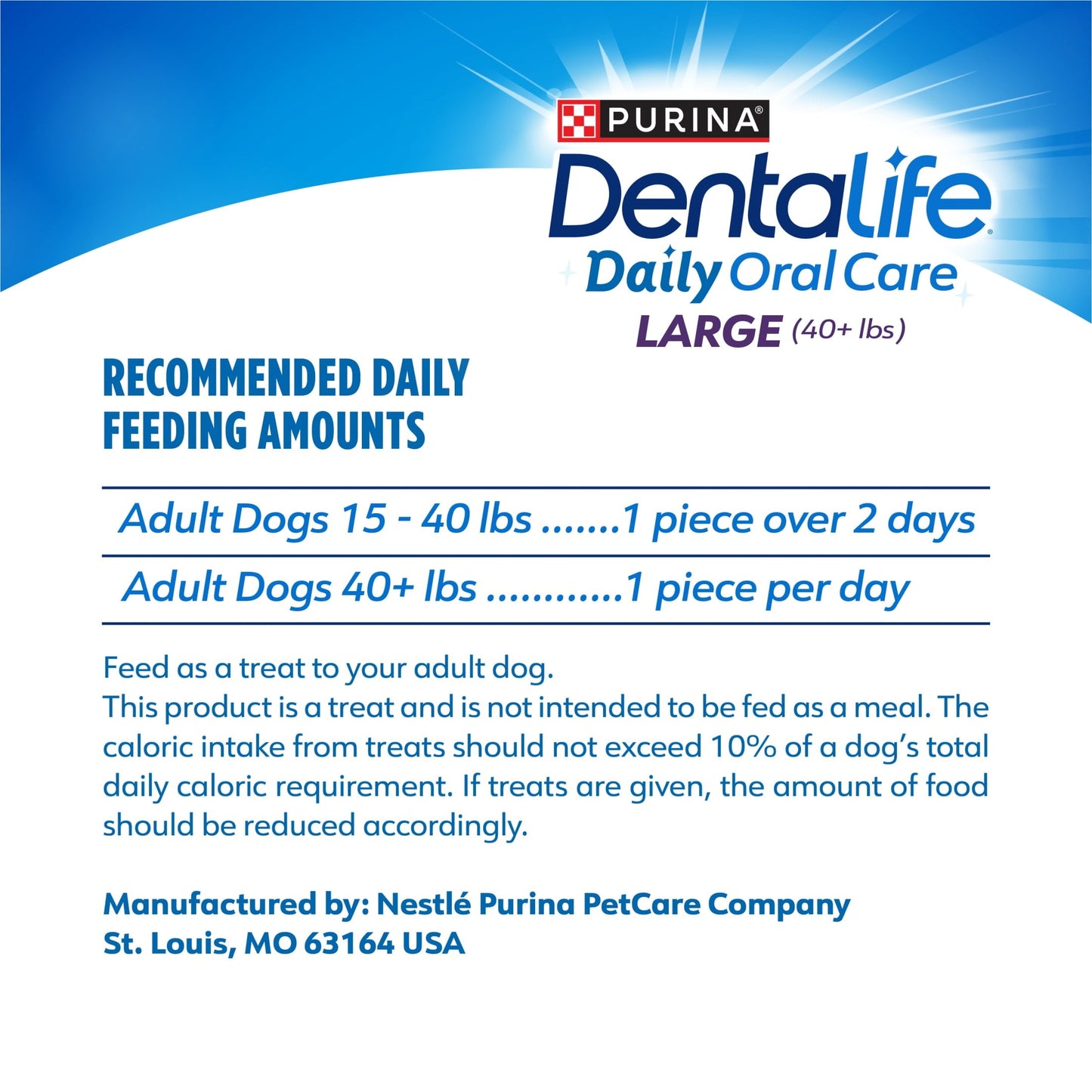 Purina Daily Oral Care Large Dog Treats Dental Chews with Chicken